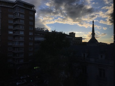 Madrid at dusk