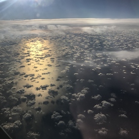 just of basque coast from plane