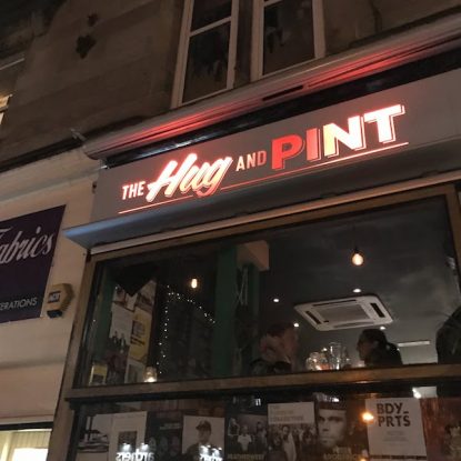 the front of Hug and Pint